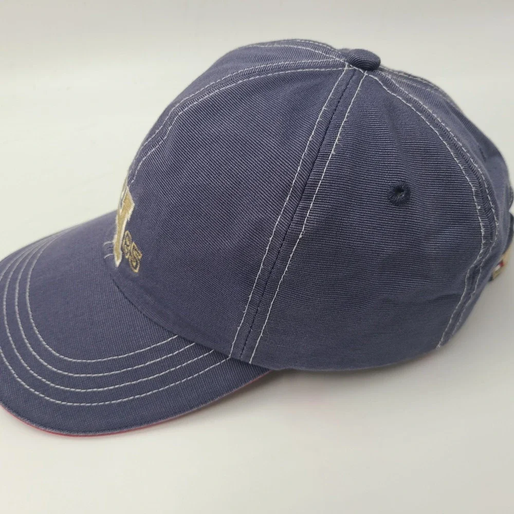 Tommy‎ Hilfiger Hat Strapback Blue Gold 1985 H Logo Cotton Casual Preppy Dad Men